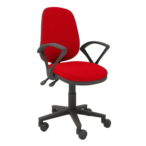 High Back Operators Chair - Fixed Arms - Redstone FL076